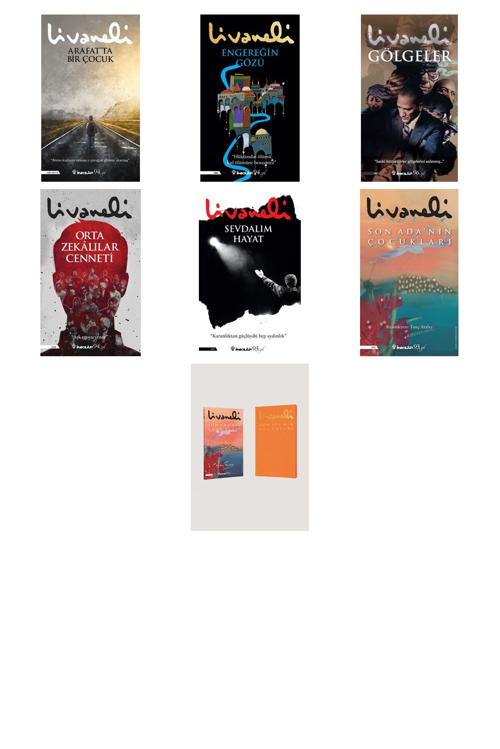 Zülfü Livaneli Arafat'ta Bir Çocuk +6 Adet Kitap Set