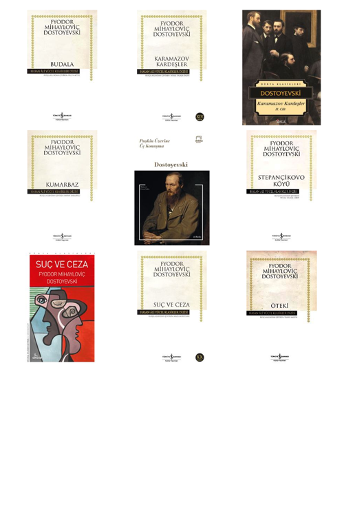 Fyodor Mihailoviç Dostoyevski Budala (Karton Kapak) +8 Adet Kitap Set