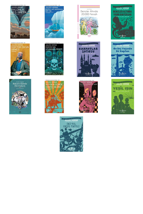 Jules Verne Balonla Beş Hafta +12 Adet Kitap Set