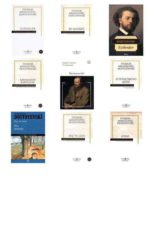 Fyodor Mihailoviç Dostoyevski Ecinniler (Karton Kapak) +8 Adet Kitap Set