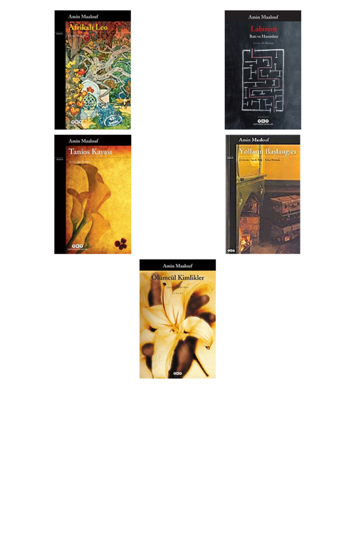 Amin Maalouf Afrikalı Leo +4 Adet Kitap Set