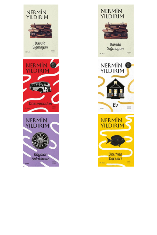 Nermin Yıldırım Bavula Sığmayan (Ciltli) +5 Adet Kitap Set