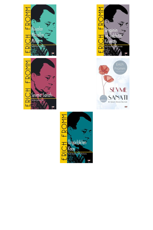 Erich Fromm Rüyalar Masallar Mitler & Sembol Dilinin +4 Adet Kitap Set