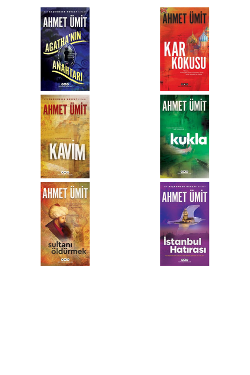 Ahmet Ümit Agatha'nın Anahtarı +5 Adet Kitap Set