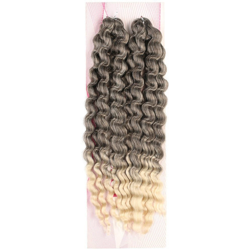Nice Bulk Afro Su Dalgası / Kahve / Platin Ombreli