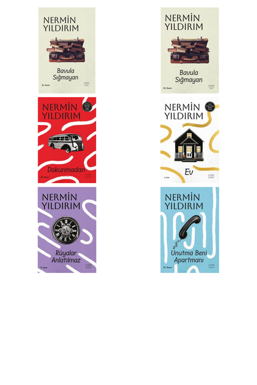 Nermin Yıldırım Bavula Sığmayan (Ciltli) +5 Adet Kitap Set