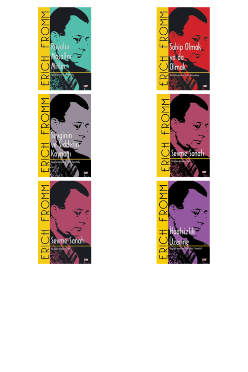 Erich Fromm Rüyalar Masallar Mitler & Sembol Dilinin +5 Adet Kitap Set