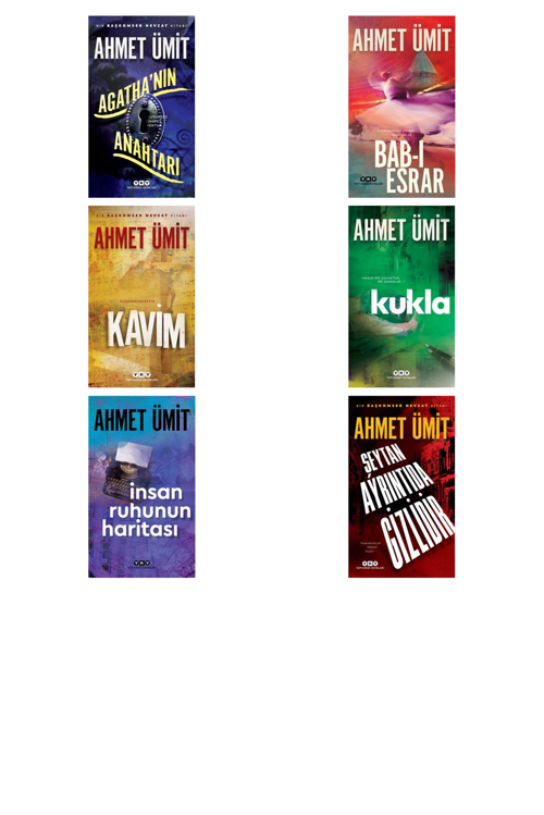 Ahmet Ümit Agatha'nın Anahtarı +5 Adet Kitap Set