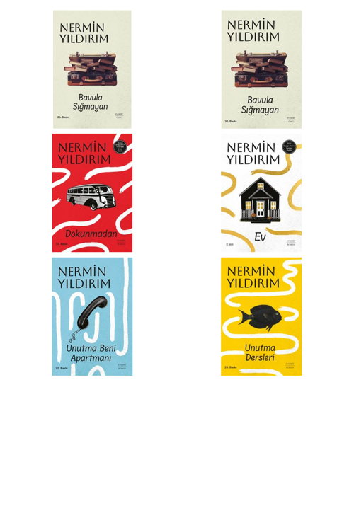 Nermin Yıldırım Bavula Sığmayan (Ciltli) +5 Adet Kitap Set