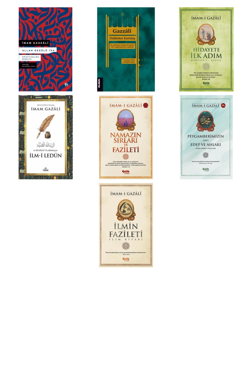 İmam Gazali Allah Resûlü İsa & Hristiyanlığa Reddiye +6 Adet Kitap Set