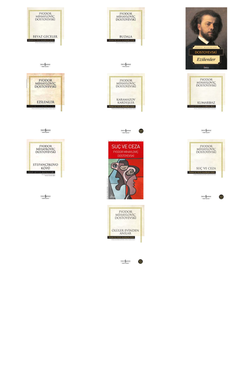 Fyodor Mihailoviç Dostoyevski Beyaz Geceler (Karton Kapak) +9 Adet Kitap Set