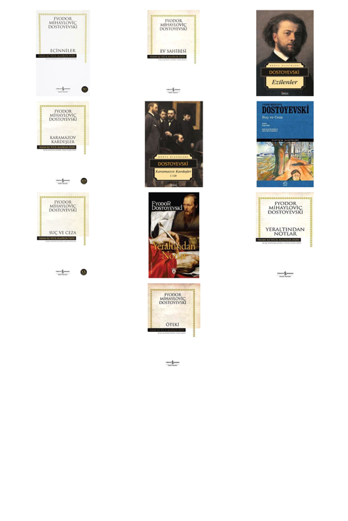 Fyodor Mihailoviç Dostoyevski Ecinniler (Karton Kapak) +9 Adet Kitap Set