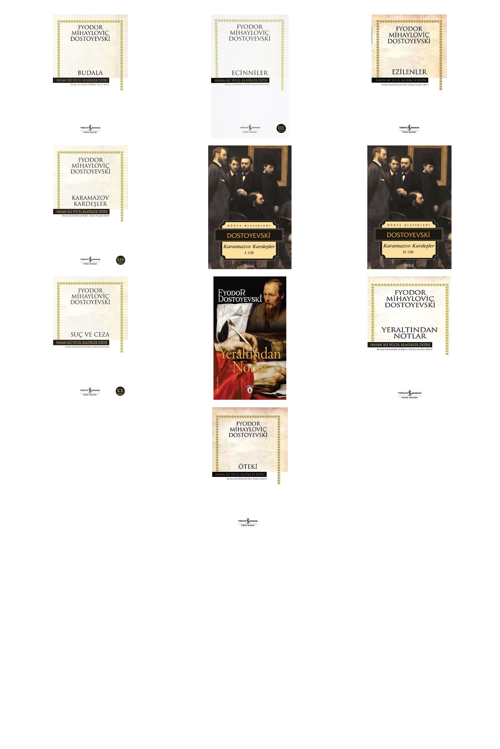 Fyodor Mihailoviç Dostoyevski Budala (Karton Kapak) +9 Adet Kitap Set