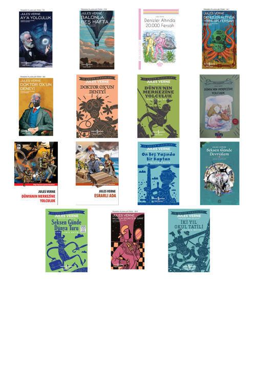 Jules Verne Ay'a Yolculuk +14 Adet Kitap Set