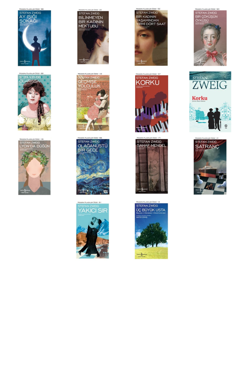Stefan Zweig Ay Işığı Sokağı +13 Adet Kitap Set