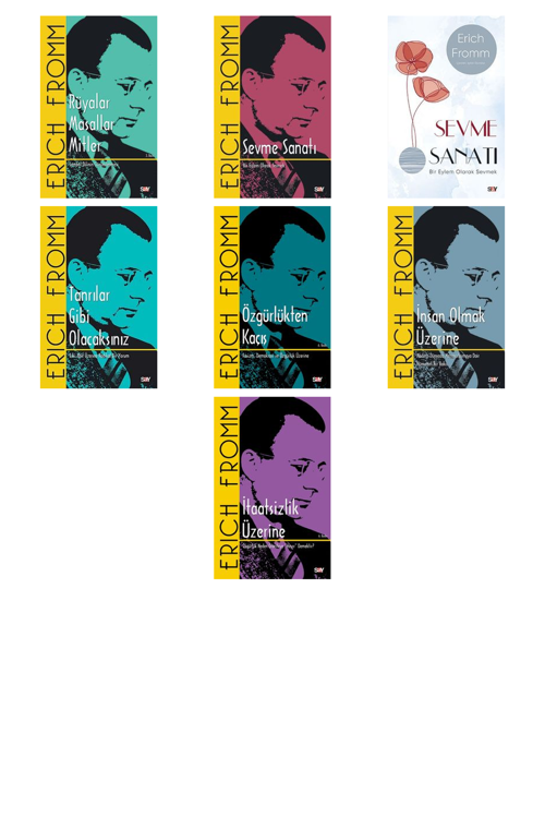 Erich Fromm Rüyalar Masallar Mitler & Sembol Dilinin +6 Adet Kitap Set