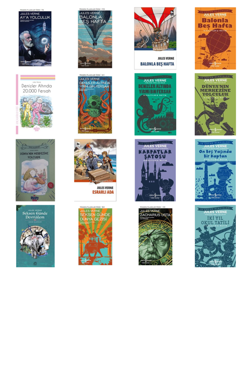 Jules Verne Ay'a Yolculuk +15 Adet Kitap Set