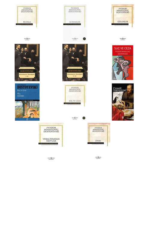 Fyodor Mihailoviç Dostoyevski Budala (Karton Kapak) +10 Adet Kitap Set