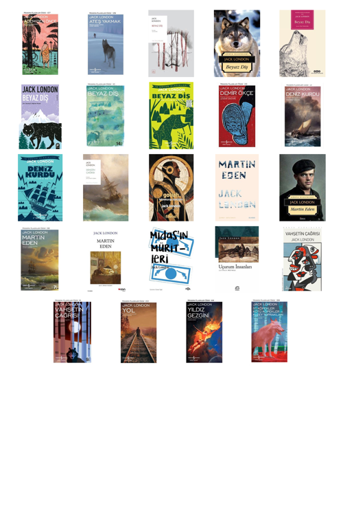 Jack London Ademden Önce +23 Adet Kitap Set