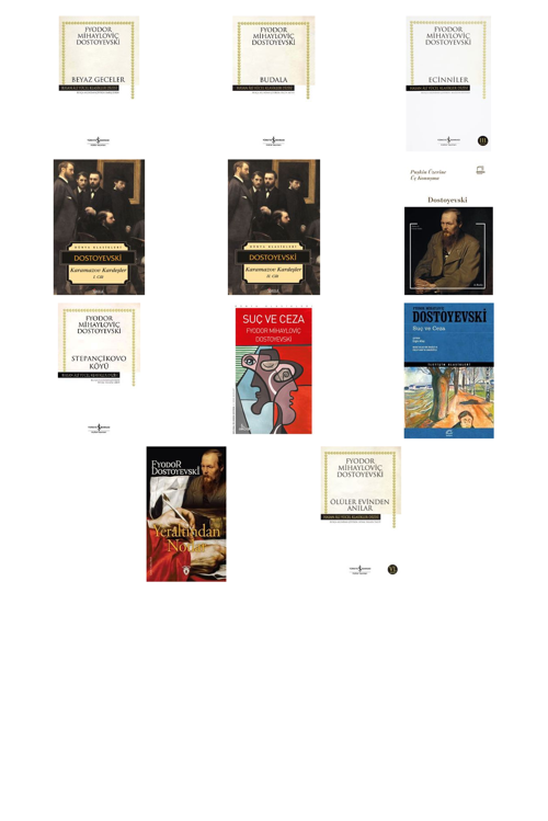 Fyodor Mihailoviç Dostoyevski Beyaz Geceler (Karton Kapak) +10 Adet Kitap Set