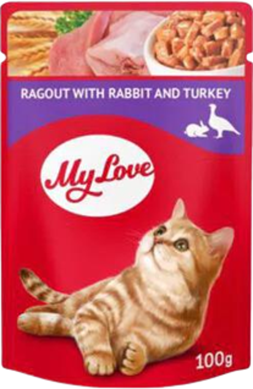 Tavşanlı Ve Hindi Etli Yahni Pouch Kedi Maması 100 Gr