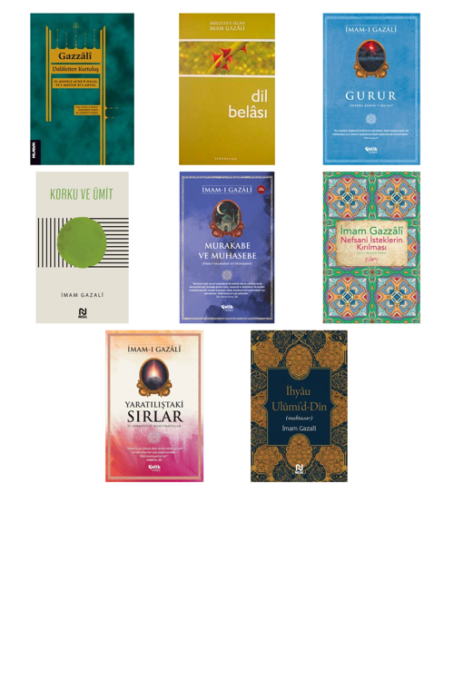 İmam Gazali Dalaletten Kurtuluş & El-Munkız Mine'd-D +7 Adet Kitap Set