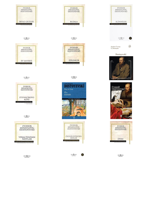 Fyodor Mihailoviç Dostoyevski Beyaz Geceler (Karton Kapak) +11 Adet Kitap Set
