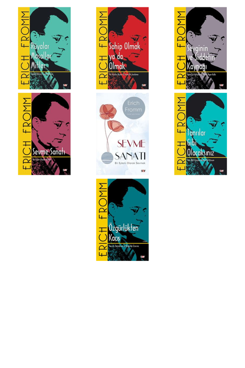 Erich Fromm Rüyalar Masallar Mitler & Sembol Dilinin +6 Adet Kitap Set