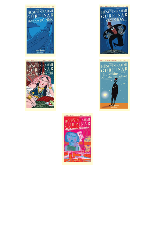 Hüseyin Rahmi Gürpınar Hakka Sığındık (Karton Kapak) +4 Adet Kitap Set