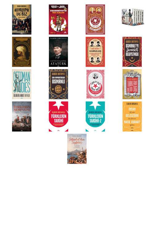 Prof. Dr. İlber Ortaylı,Şermin Yaşar Avrupa ve Biz & Geçmişten Günümüze +16 Adet Kitap Set