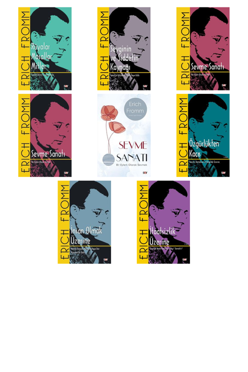 Erich Fromm Rüyalar Masallar Mitler & Sembol Dilinin +7 Adet Kitap Set