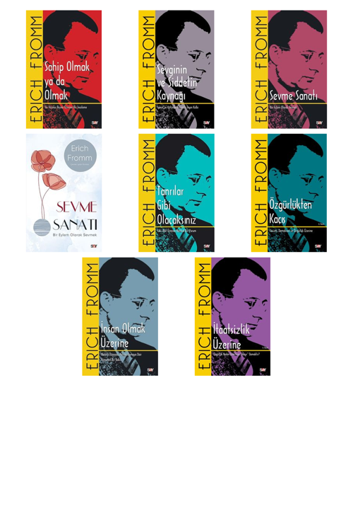 Erich Fromm Sahip Olmak ya da Olmak +7 Adet Kitap Set