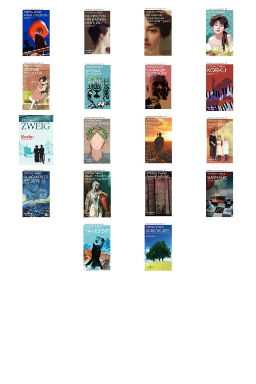 Stefan Zweig Amok Koşucusu +17 Adet Kitap Set