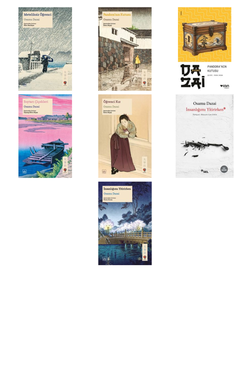 Osamu Dazai Meteliksiz Öğrenci +6 Adet Kitap Set