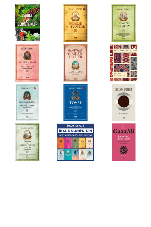 İmam Gazali Cennet ve Cennetlikler +11 Adet Kitap Set