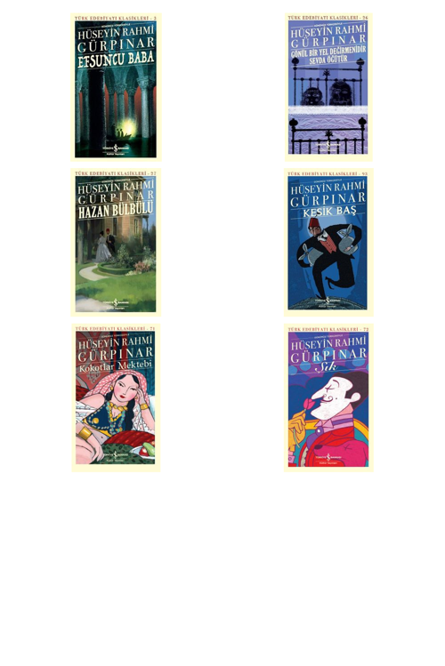 Hüseyin Rahmi Gürpınar Efsuncu Baba +5 Adet Kitap Set