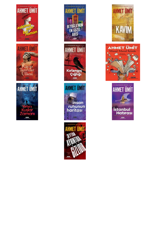 Ahmet Ümit Aşkımız Eski Bir Roman +9 Adet Kitap Set