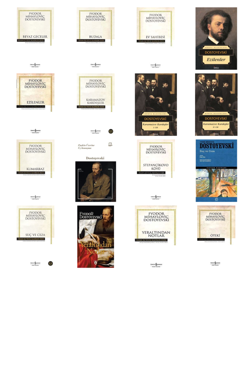Fyodor Mihailoviç Dostoyevski Beyaz Geceler (Karton Kapak) +15 Adet Kitap Set