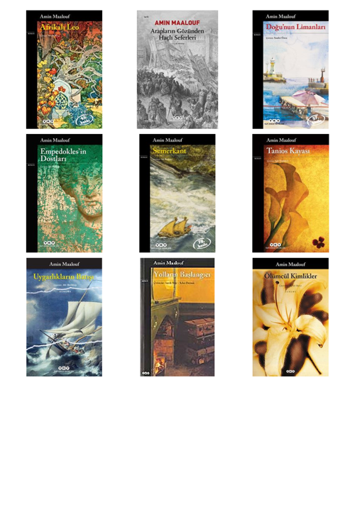 Amin Maalouf Afrikalı Leo +8 Adet Kitap Set