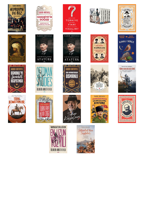 Prof. Dr. İlber Ortaylı,Şermin Yaşar Avrupa ve Biz & Geçmişten Günümüze +21 Adet Kitap Set