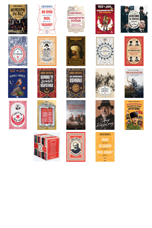 Prof. Dr. İlber Ortaylı,Şermin Yaşar Avrupa ve Biz & Geçmişten Günümüze +22 Adet Kitap Set