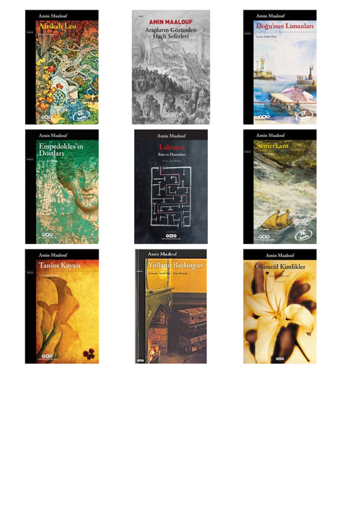 Amin Maalouf Afrikalı Leo +8 Adet Kitap Set