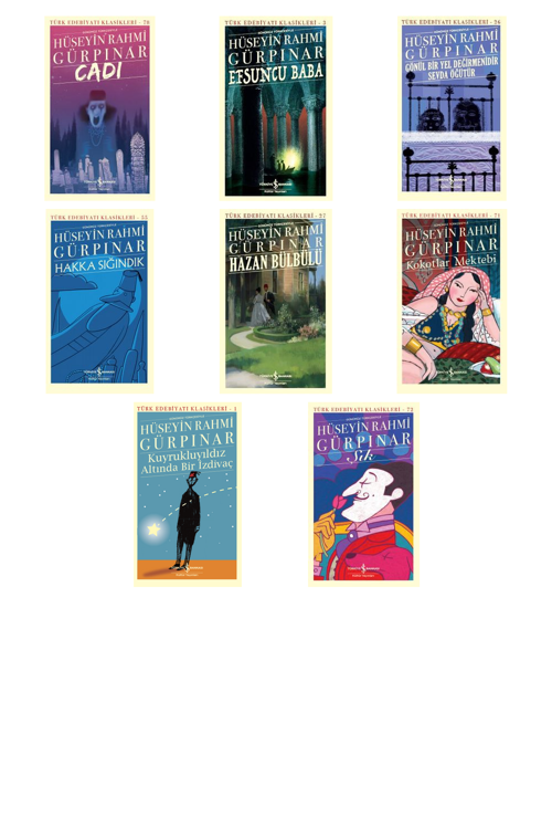 Hüseyin Rahmi Gürpınar Cadı (Karton Kapak) +7 Adet Kitap Set