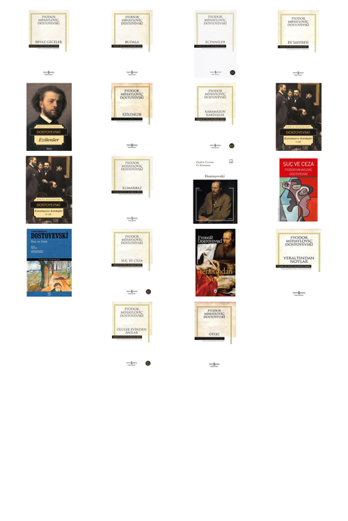Fyodor Mihailoviç Dostoyevski Beyaz Geceler (Karton Kapak) +17 Adet Kitap Set