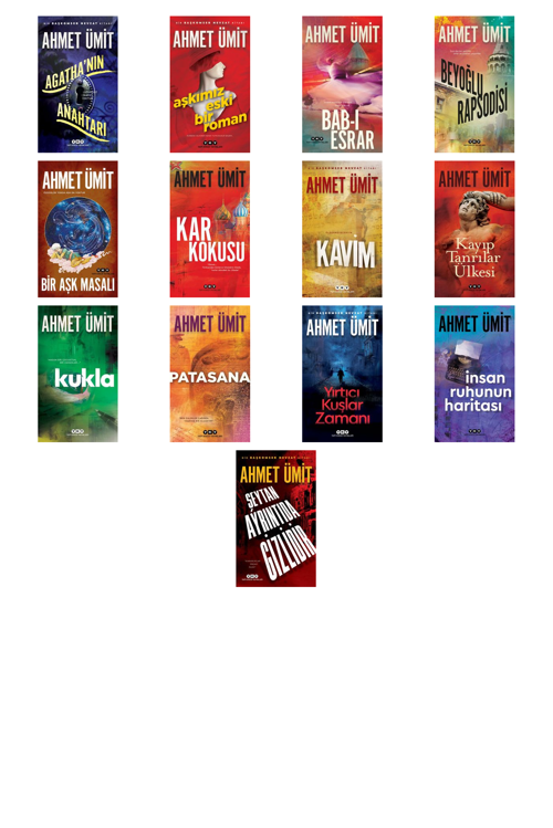 Ahmet Ümit Agatha'nın Anahtarı +12 Adet Kitap Set