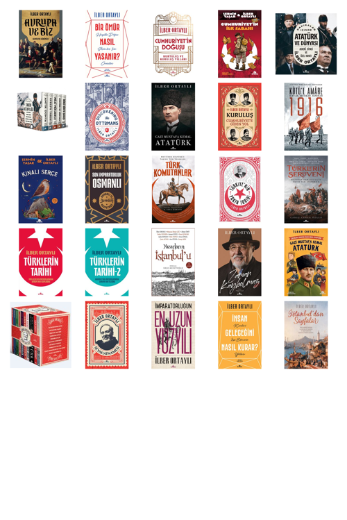 Prof. Dr. İlber Ortaylı,Şermin Yaşar Avrupa ve Biz & Geçmişten Günümüze +24 Adet Kitap Set