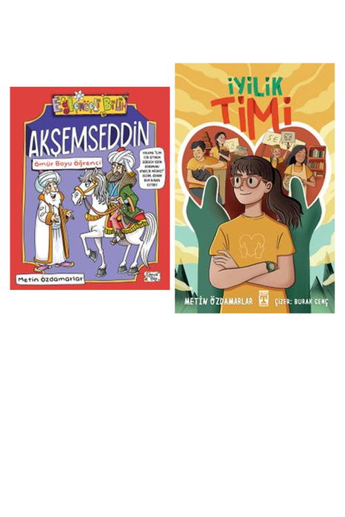 Metin Özdamarlar Akşemseddin & Ömür Boyu Öğrenci +1 Adet Kitap Set