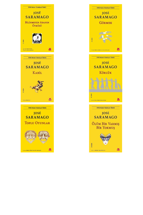 Jose Saramago Bilinmeyen Adanın Öyküsü +5 Adet Kitap Set