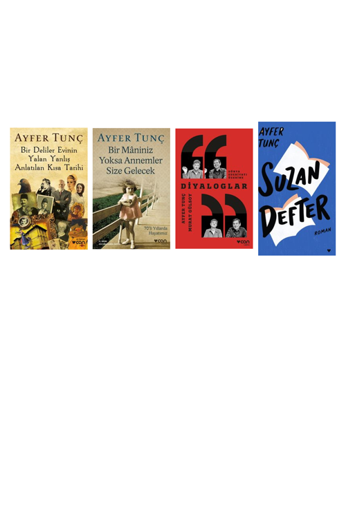 Ayfer Tunç Bir Deliler Evinin Yalan Yanlış Anlatıla +3 Adet Kitap Set