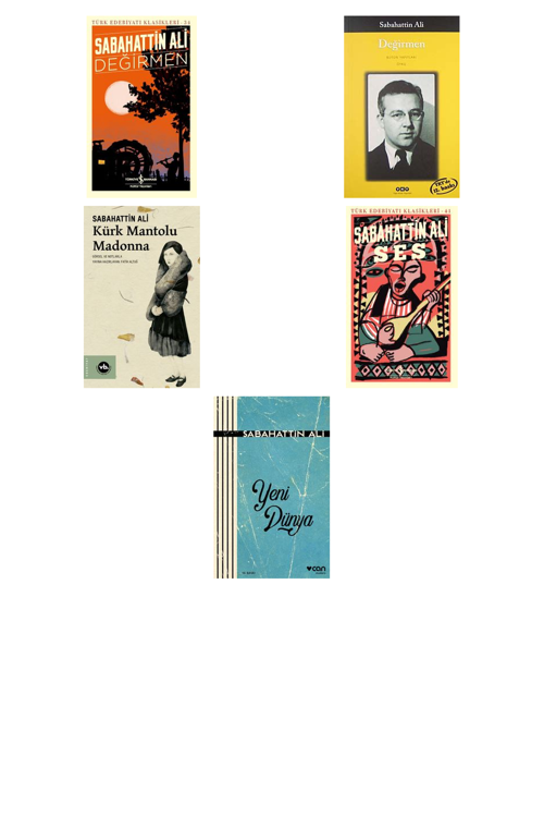 Sabahattin Ali Değirmen +4 Adet Kitap Set